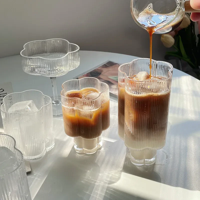 Ribbed Flower Tumbler