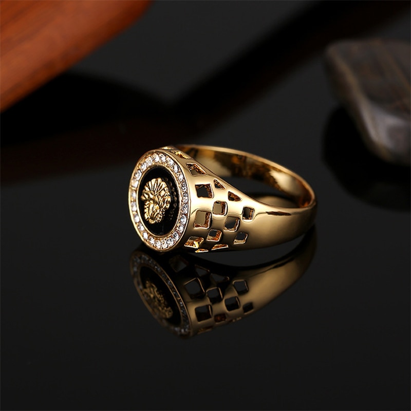 Lions Head Gold Ring