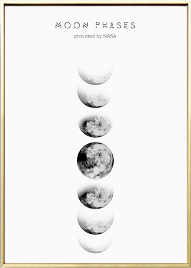 Moon Phases Wall Art