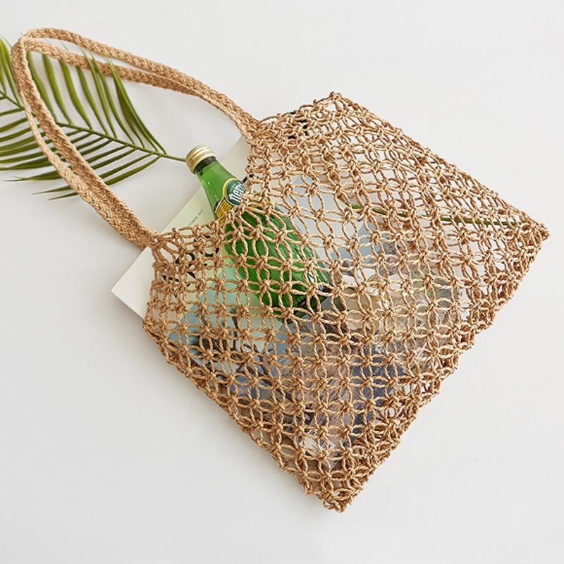 Straw Weave Beach Bag