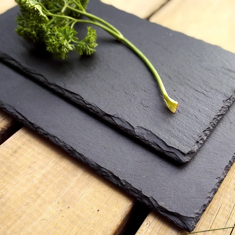 Matte Black Stone Plate