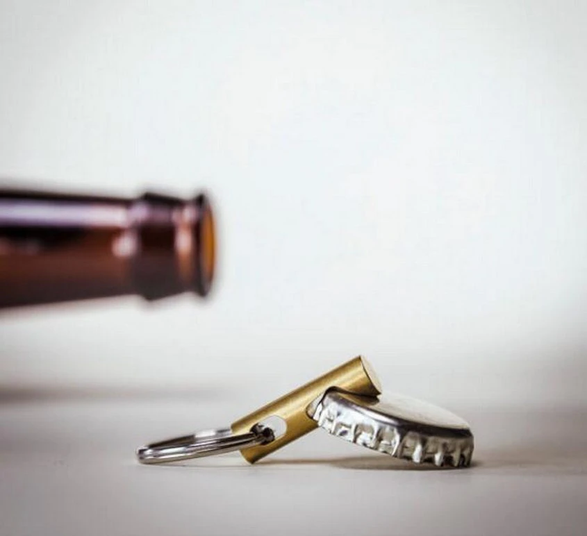 Minimal Brass Keyring Bottle Opener
