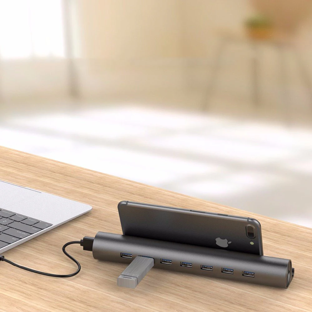 7 Port USB Cradle Hub
