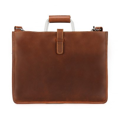 Genuine Leather Slim Briefcase