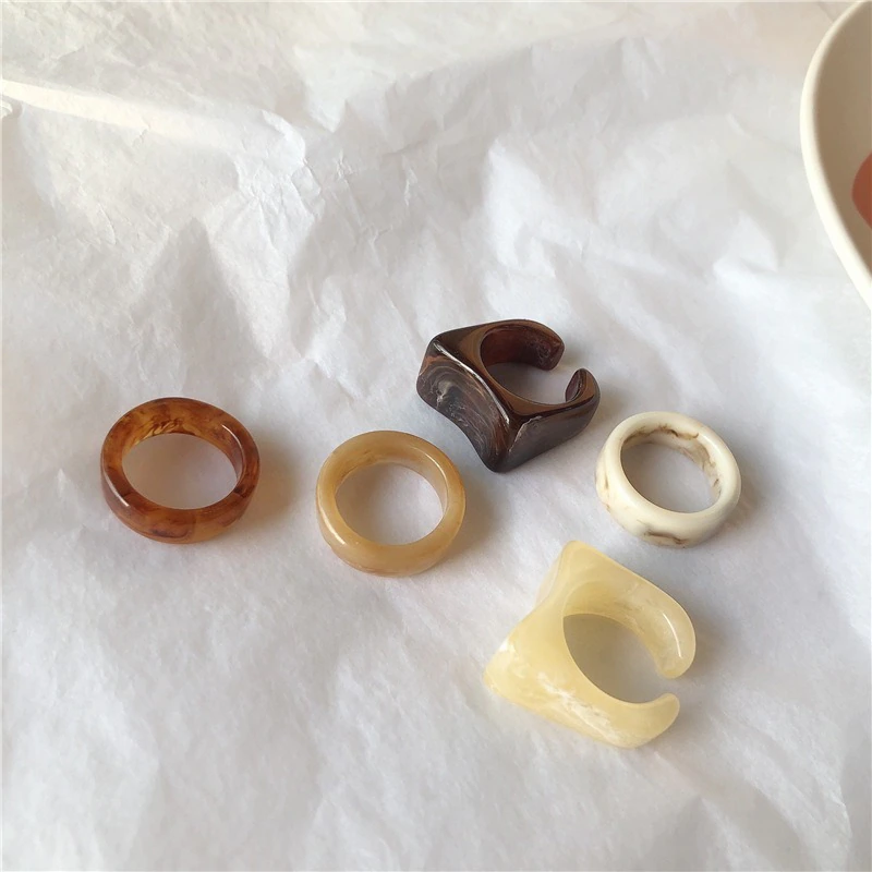 Funky Resin Rings