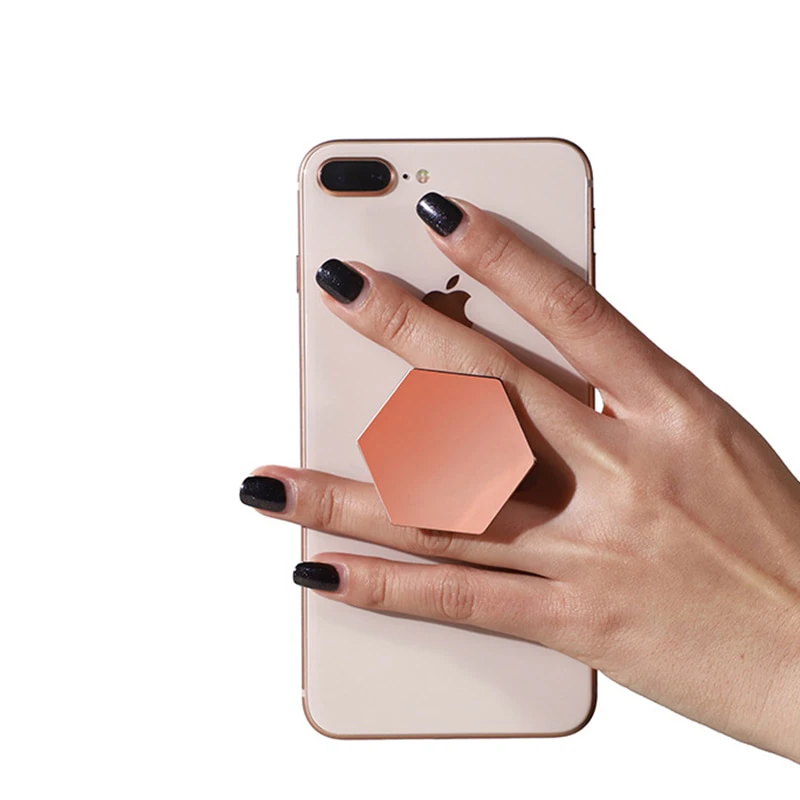 Rose Gold Hex Pop Grip