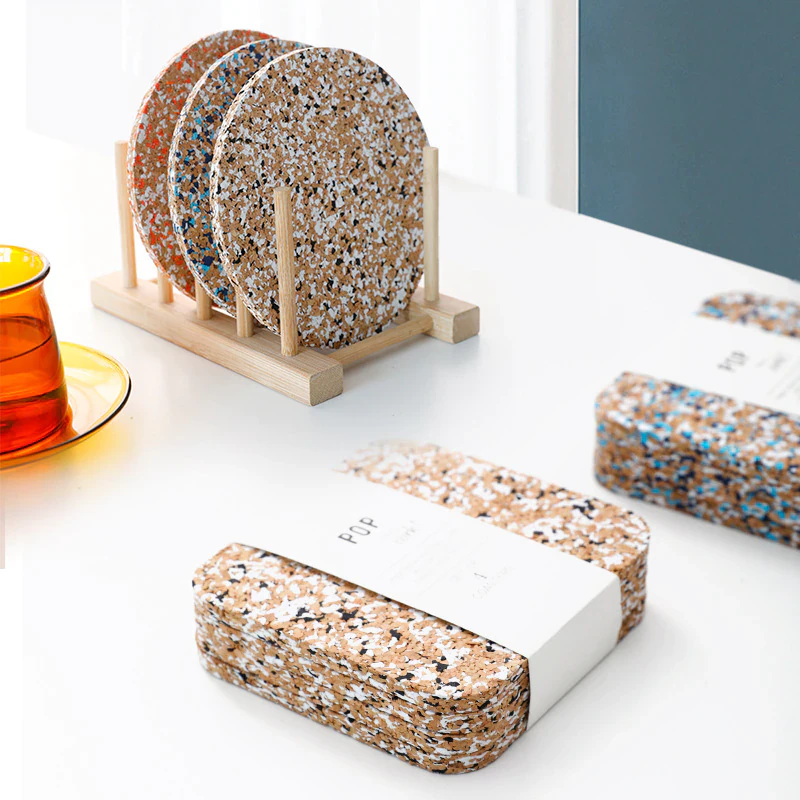 Colourful Cork Coasters