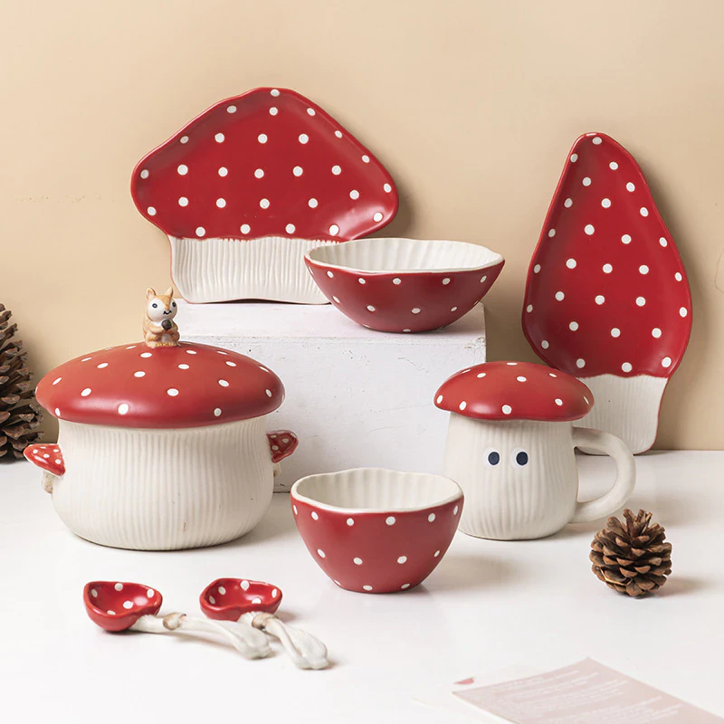 Ceramic Mushroom Tableware