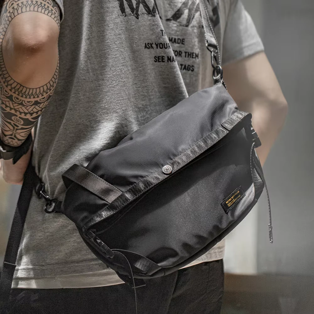 Nylon Messenger Bag