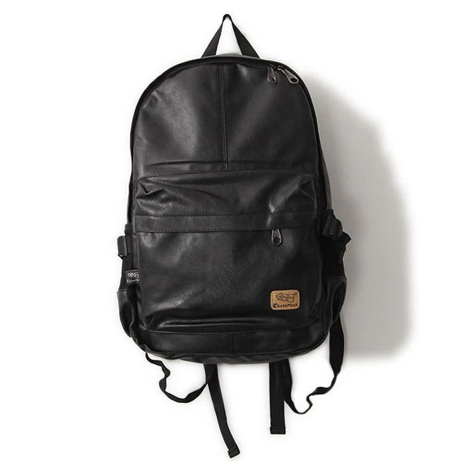 Black Leather Backpack