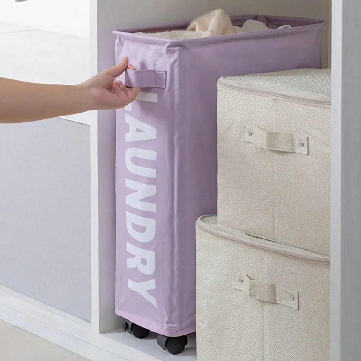 Narrow Laundry Basket