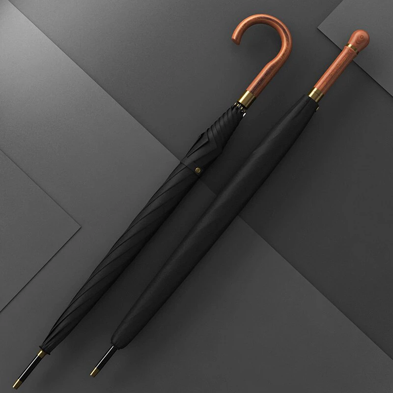 Luxe Wood Handle Umbrella
