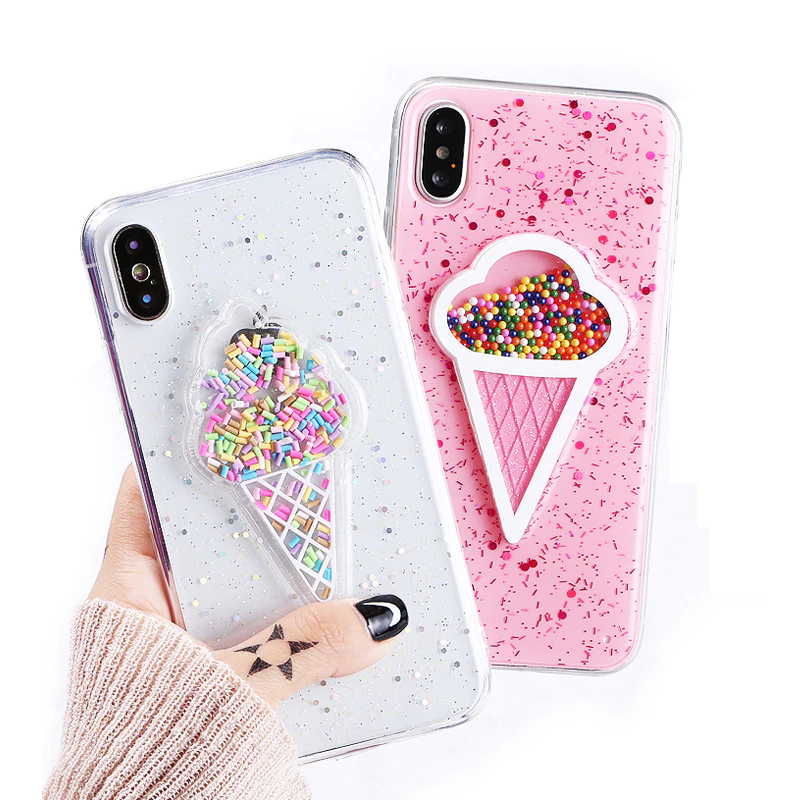 iPhone X Ice Cream Sprinkles Case