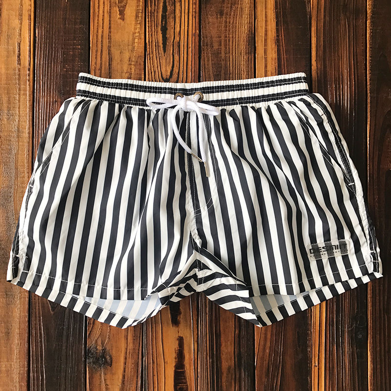 Contrast Stripe Swim Trunks