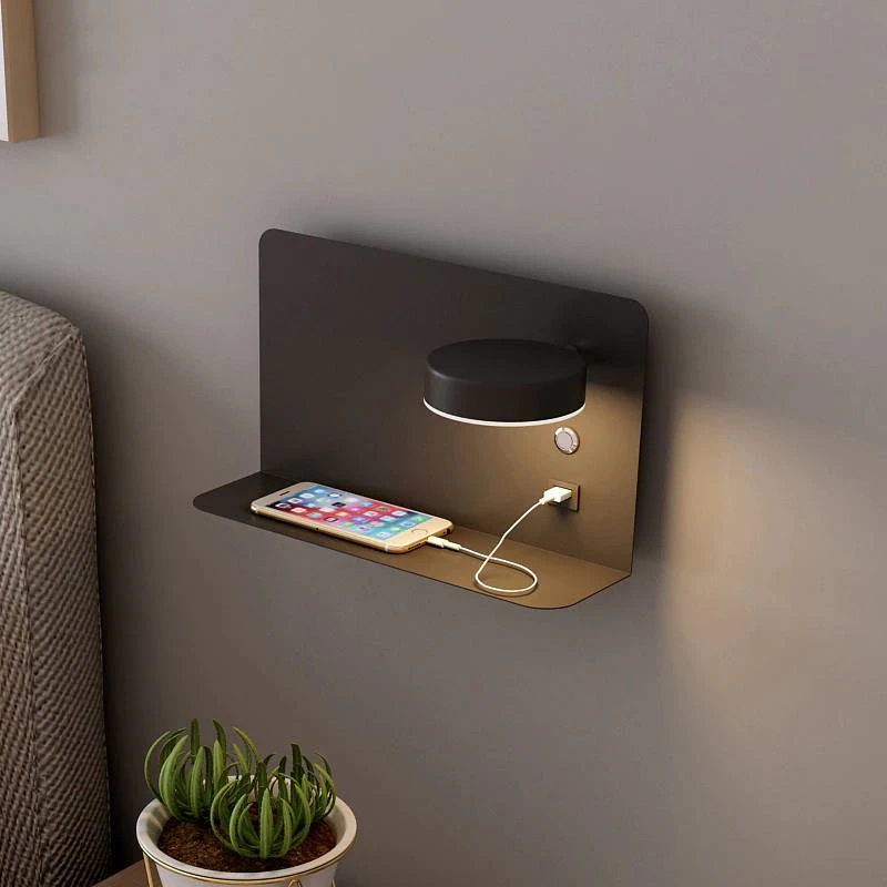 Bedside Lamp Shelf