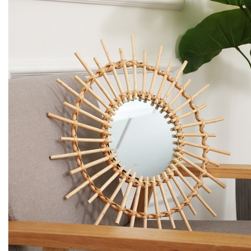 Starburst Cane Boho Mirror