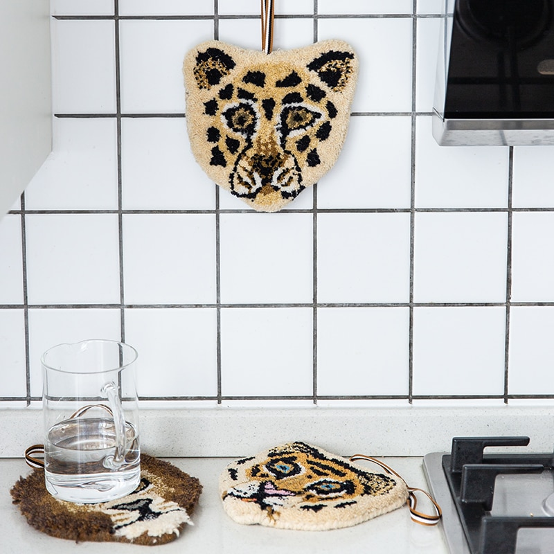 Cheetah Kitchen Pot Coaster