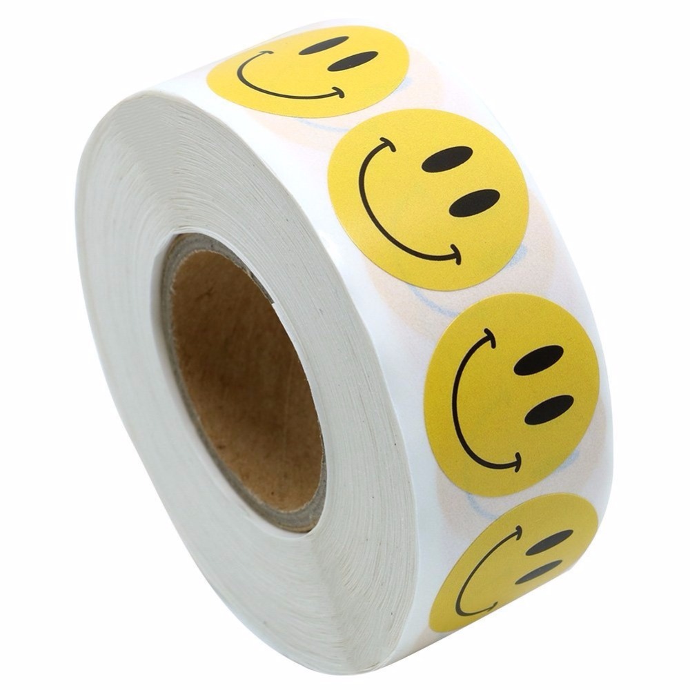 Yellow Smiley Stickers