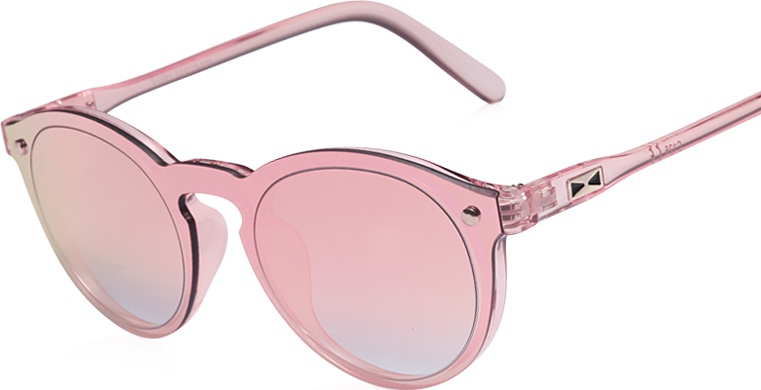 Mirror Round Keyhole Sunglasses