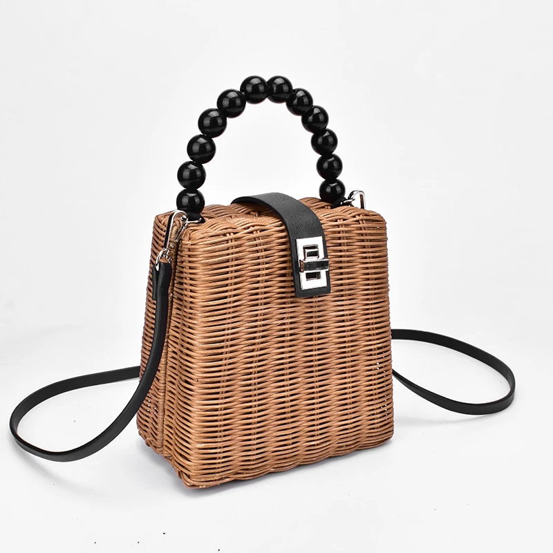 Basket Weave Shoulder Bag