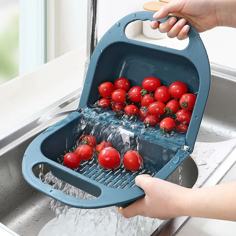 Folding Vegetable Wash Dry Rack