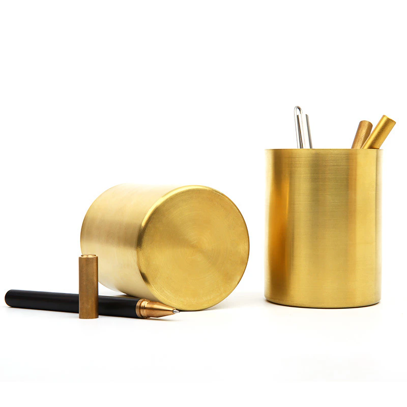 Vintage Brass Pen Holder