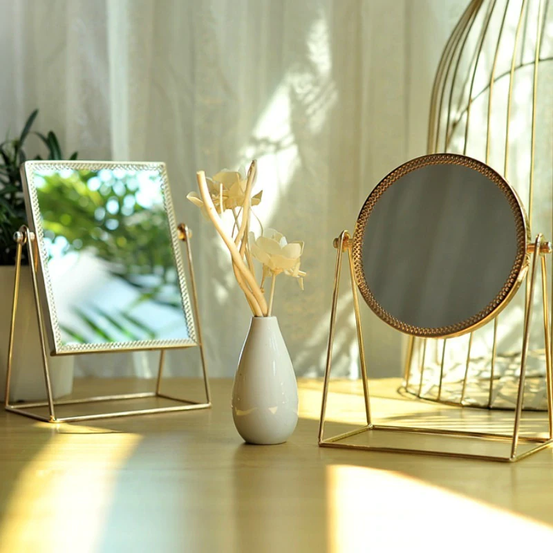 Gold Luxe Desktop Mirror