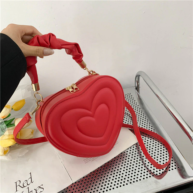 Heart Shape Crossbody Bag