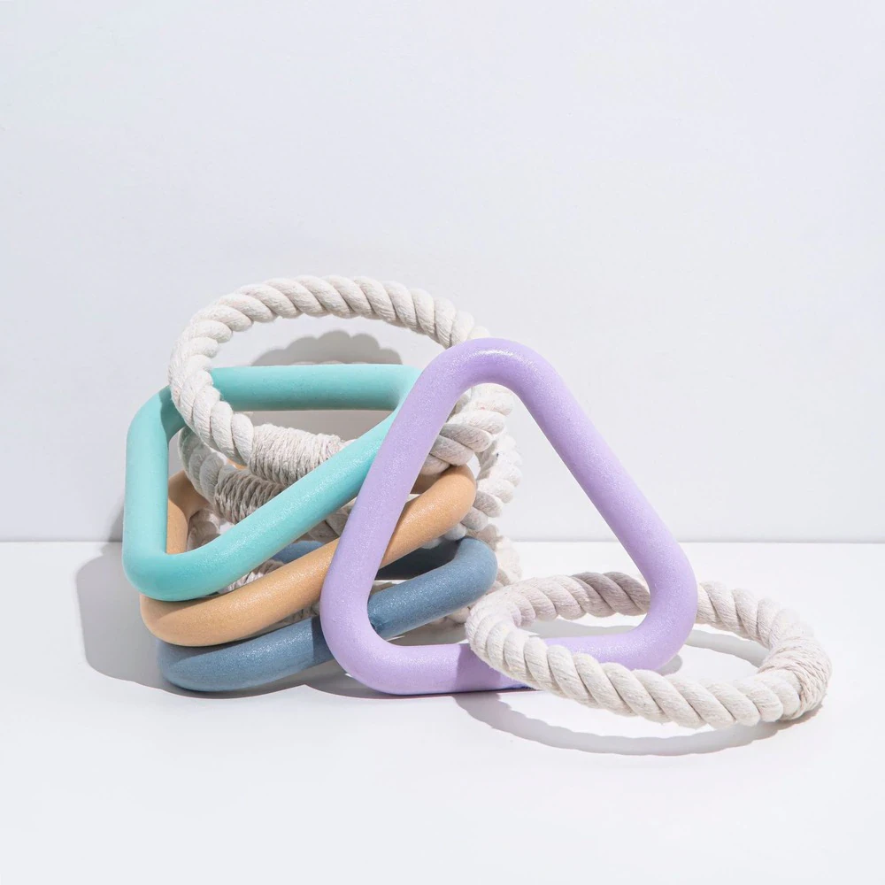 Rubber Triangle Dog Toy