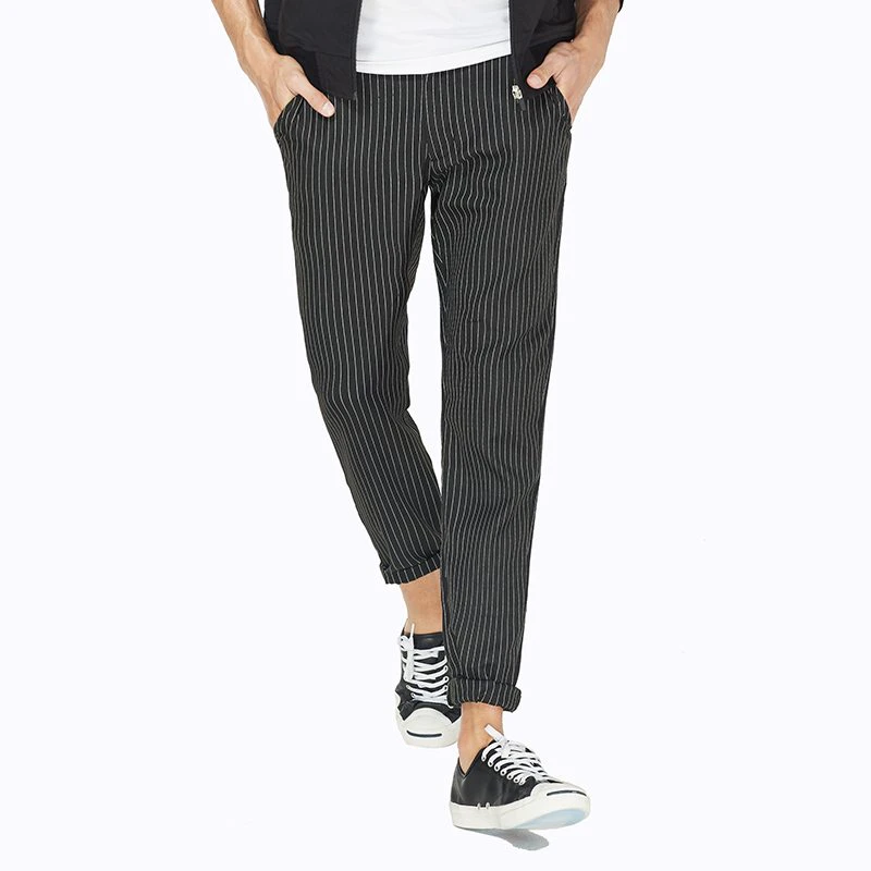 Tapered Pinstripe Pants