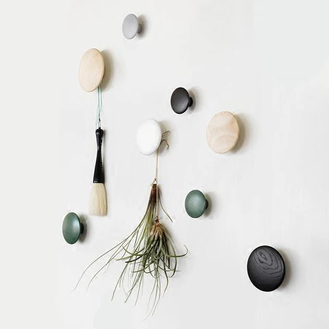 Natural Wood Mushroom Wall Hanger