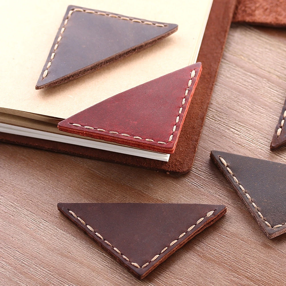 Handmade Leather Corner Bookmark