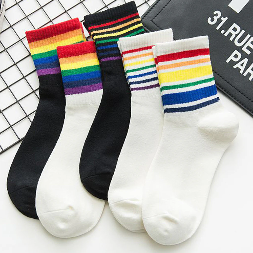 Rainbow Stripe Socks