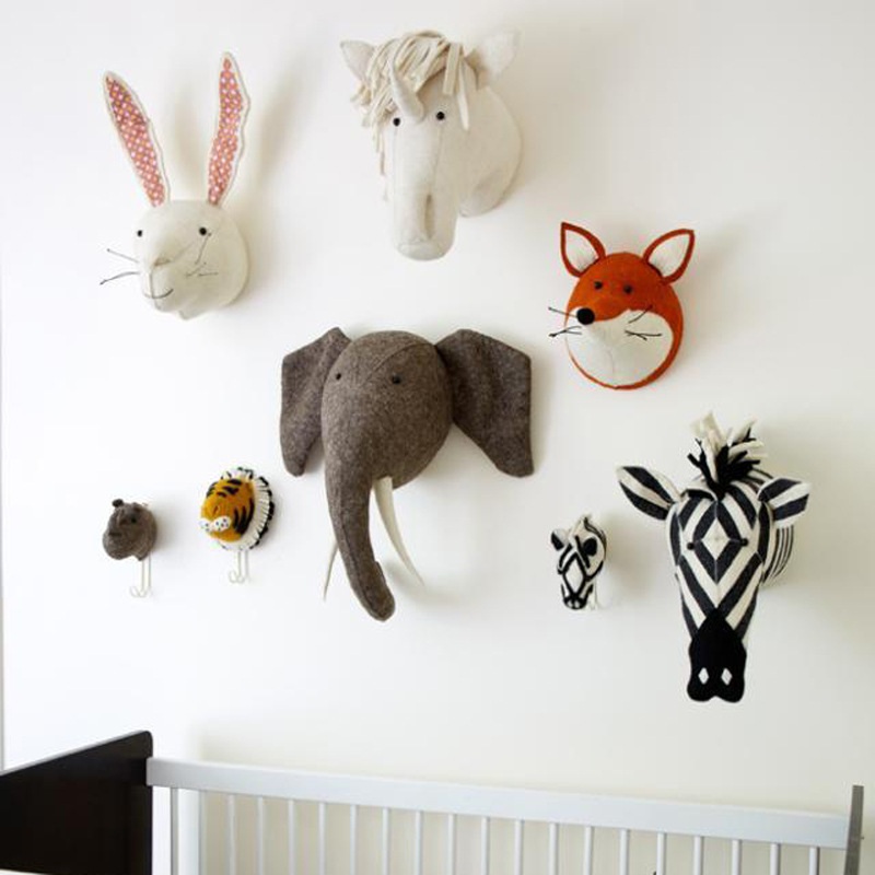 Kids Plush Animal Heads
