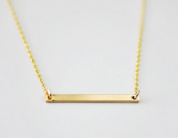 Gold Bar Necklace