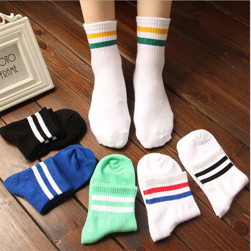 Retro Cotton 2 Stripe Socks