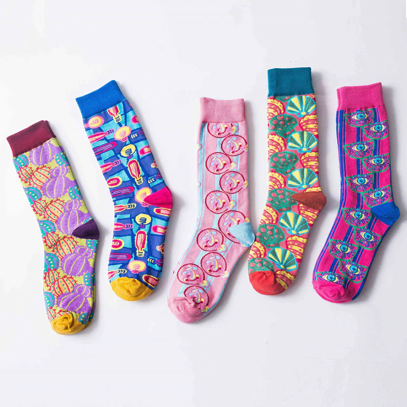 Colourful Abstract Socks