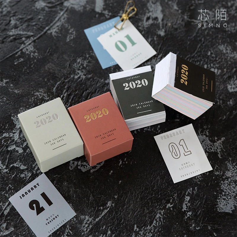 Cute Tear-off 2020 Calendar