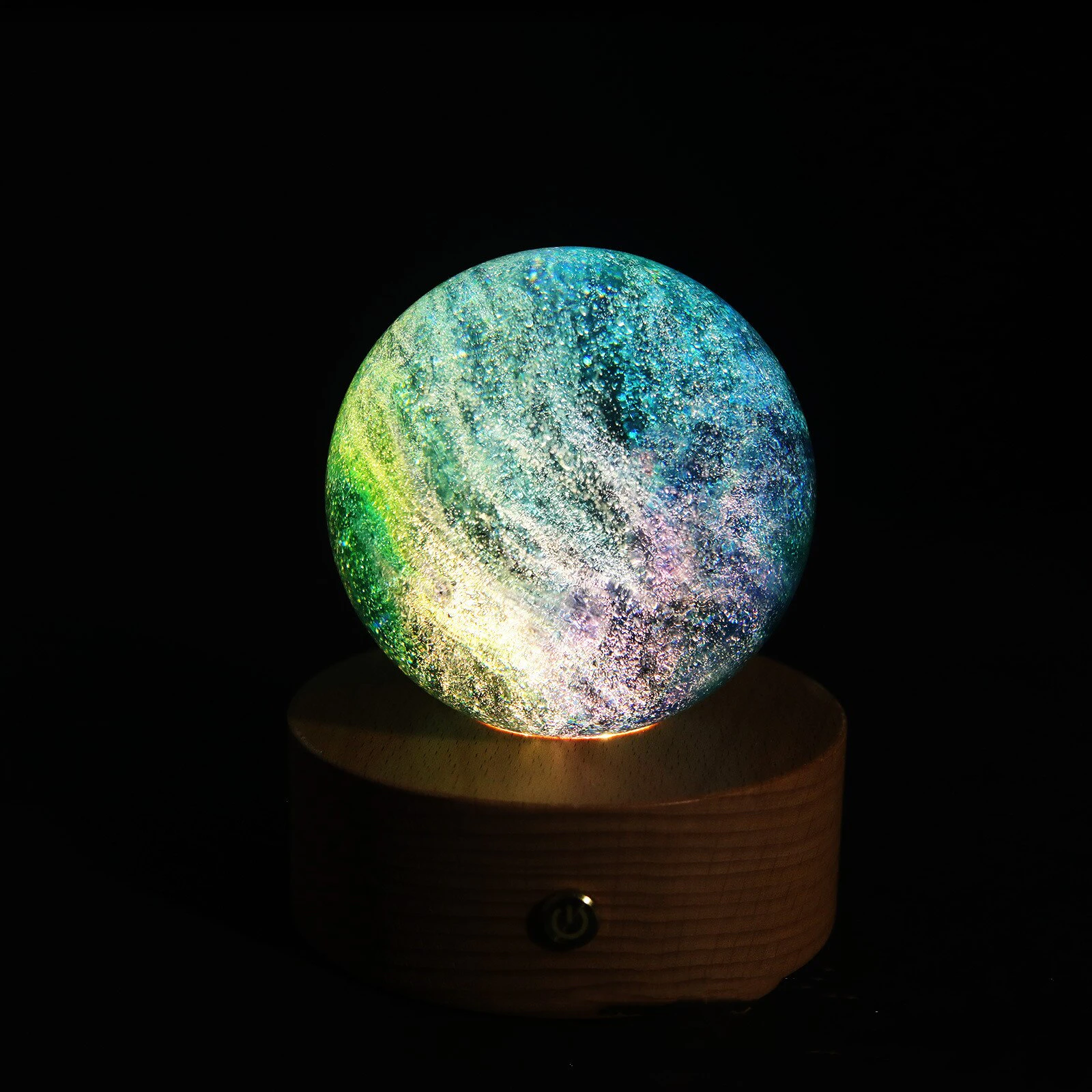 Luminous Glass Planet