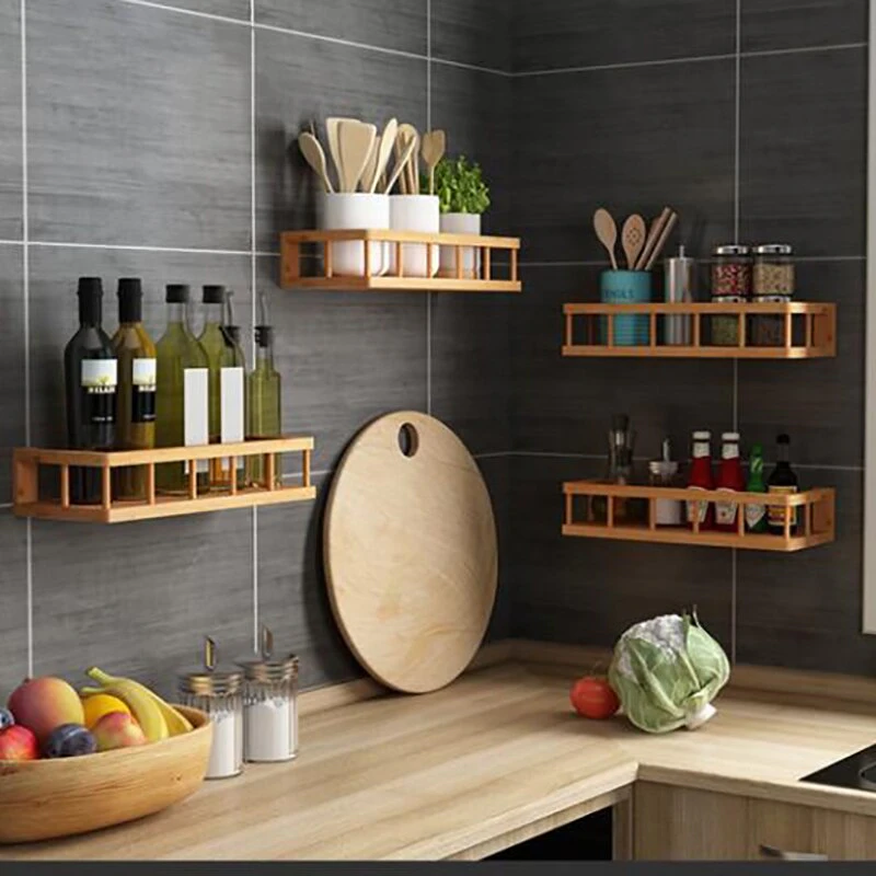 Wooden Mounted Wall Rack Shelf