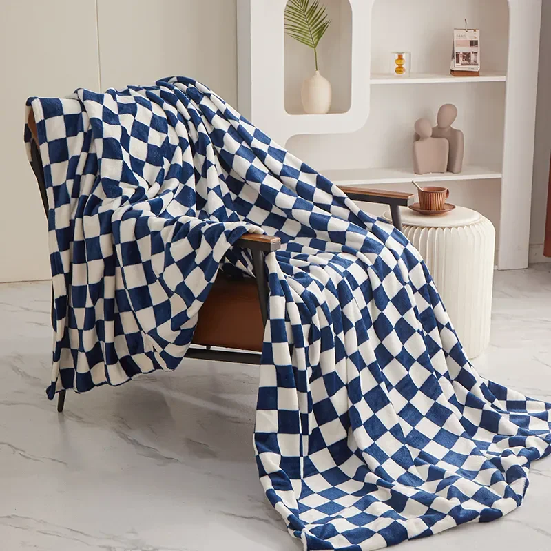 Plush Checkerboard Blanket
