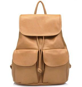 Women's Tan Leather Backpack