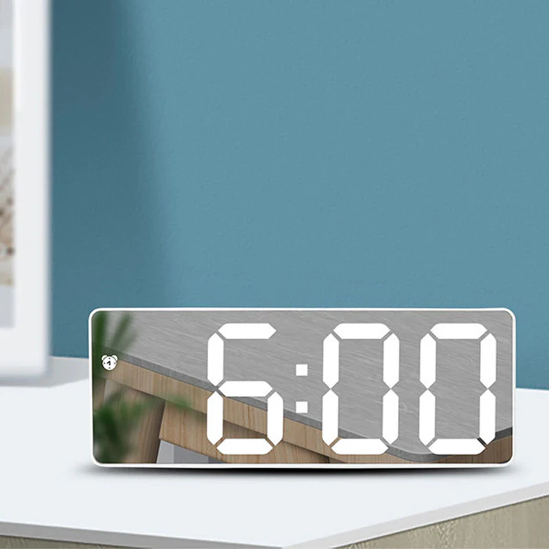 LED Mirror Alarm Clock
