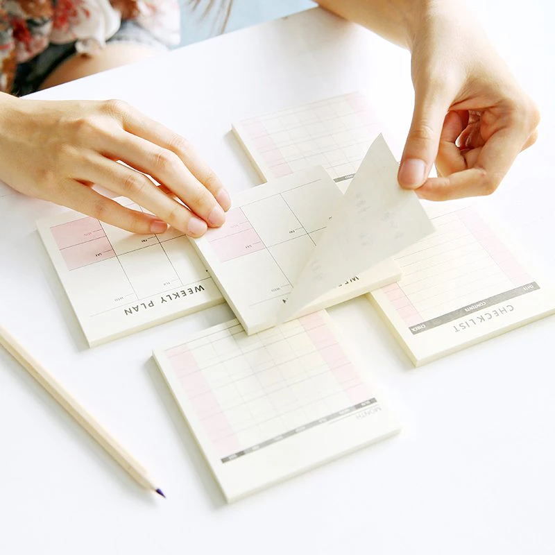 Weekly Planner Post It Notes