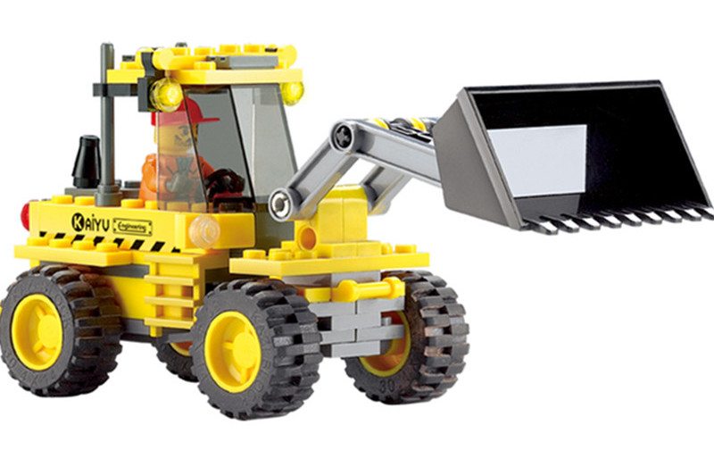 Bulldozer Brick Toy Set