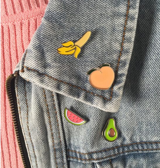 Acrylic Fruit Brooches