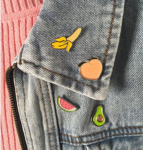 Acrylic Fruit Brooches