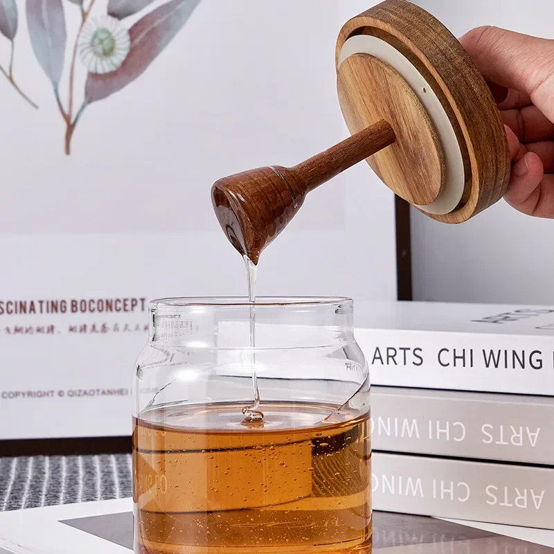 Glass Honey Jar