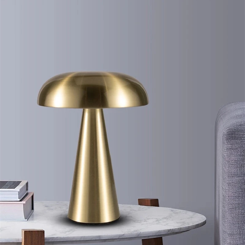 Gold Portable Charging Lamp