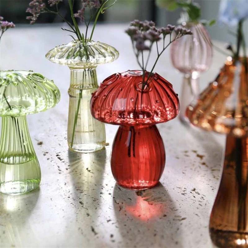 Mushroom Glass Vase